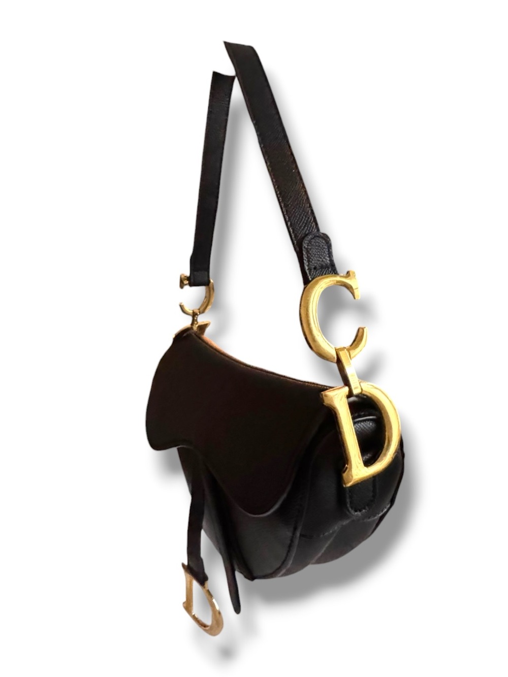 Dior Black Saddle Bag - Picture 3 of 9
